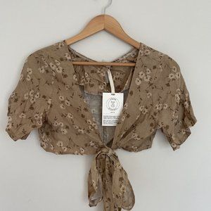 Urban Outfitters | Urban Renewal Remade Floral Wrap Blouse